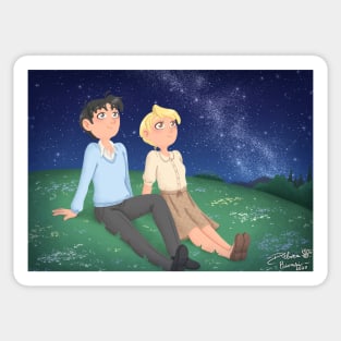 Under the stars - Young Royai Sticker